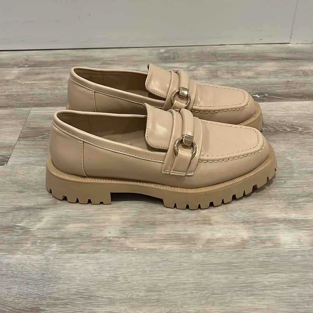 Zara Cream Loafers
